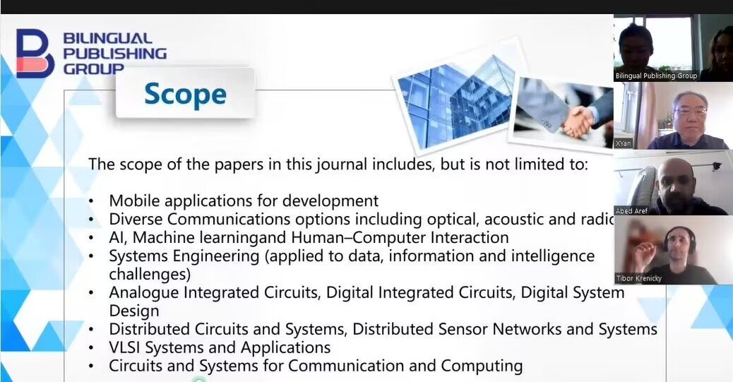 Journal of Electronic and Information Systems: Editorial Board Meeting Announcement!